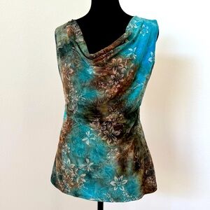 Shannon Ford Glitter Floral Tank Top Small
